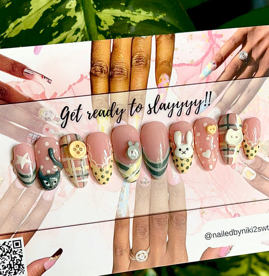 custom handmade acryic press on nails Acrylic Press on Nails