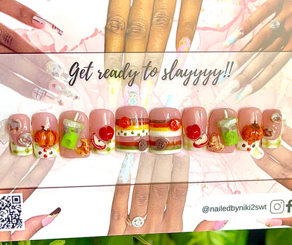 custom handmade acryic press on nails Acrylic Press on Nails
