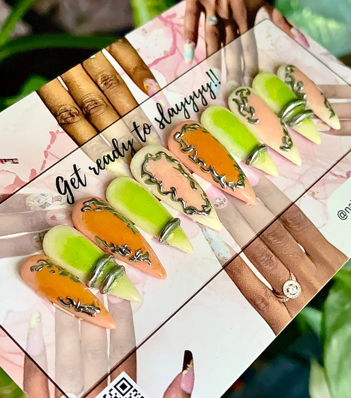 custom handmade acryic press on nails Acrylic Press on Nails