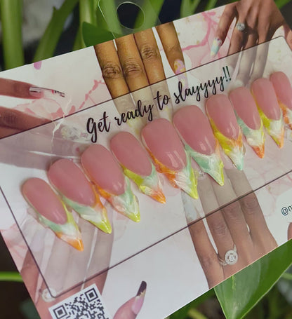 Mermaid Tail Tropical Ombre' Ready to Ship