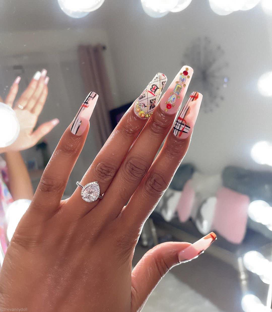 Acrylic Press on Nails Custom Press on Nails